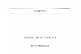 Retrato de Octavio Paz.