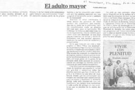 El adulto mayor