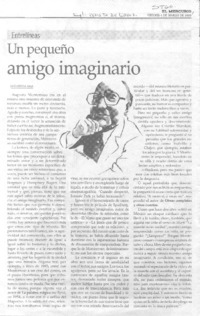 Un Pequeño amigo imaginario.