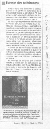 Estrenan obra de Heiremans.