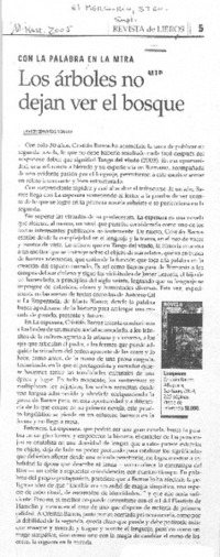 Los Arboles no dejan ver el bosque.