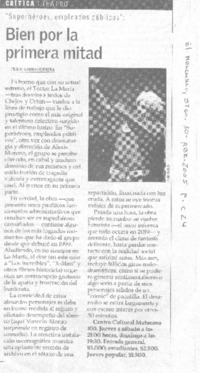 Bien por la primera mitad