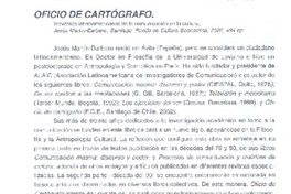 Oficio de cartógrafo.