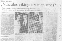 ¿Vínculos vikingos y mapuches?