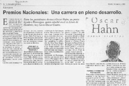 Premios Nacionales: una carrera en plena desarrollo.