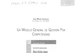 Un modelo general de gestión por competencias