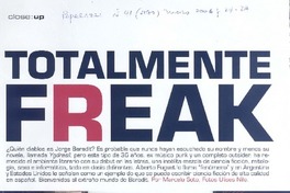 Totalmente freak [entrevista]