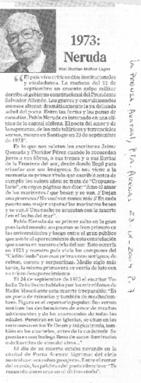 1973: Neruda