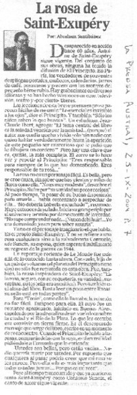 La rosa de Saint-Exupéry
