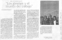 Los jóvenes y el mundo del trabajo