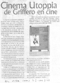 Cinema Utoppia de Griffero en Chile