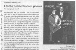 Escrbir correctamente poesía