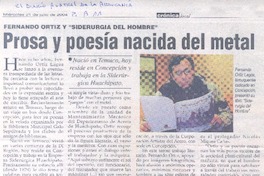 Prosa y poesía nacida del metal.