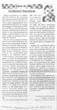 Centenario nerudiano.