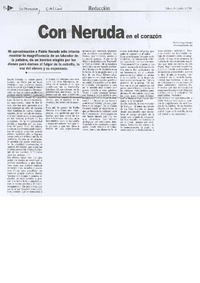 Con Neruda en el corazón.