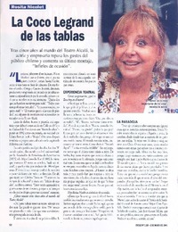 La Coco Legrand de las tablas [entrevista]