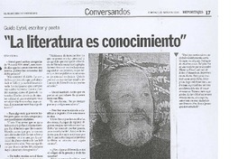 "La literatura es conocimiento"