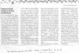 Centenario del natalicio de tres académicos.