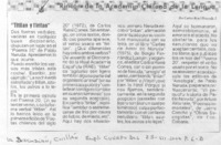 "Titilan y tiritan".