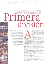 Librerías de Santiago, primera división