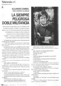 La siempre peligrosa doble militancia [entrevista]