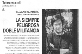 La siempre peligrosa doble militancia [entrevista]