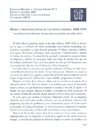 Moral y prácticas cívicas en los niños chilenos 1880-1950