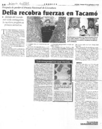 Delia recobra fuerzas en Tacamó