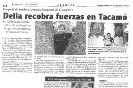 Delia recobra fuerzas en Tacamó