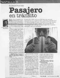 Pasajero en tránsito. (entrevistas)