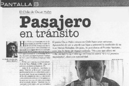 Pasajero en tránsito. (entrevistas)