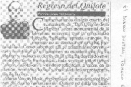 Regreso del Quijote.