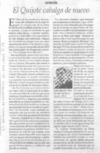 El Quijote cabalga de nuevo