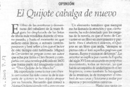 El Quijote cabalga de nuevo