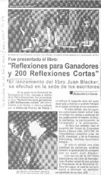 "Reflexiones para ganadores y 200 reflexiones cortas"