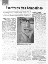 Escritores tras bambalinas (entrevista)