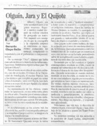 Olgúin, Jara y el Quijote