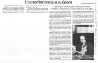 Un escritor reacio a su época