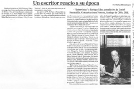 Un escritor reacio a su época