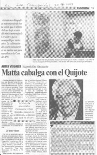 Matta cabalga con el Quijote