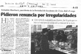 Pidieron renuncia por irregularidades