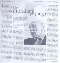 Un moralista que juega