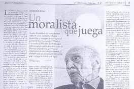 Un moralista que juega