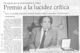 Premio a la lucidez crítica