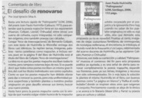 El desafío de renovarse