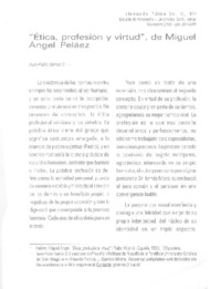 Ética, profesión y virtud