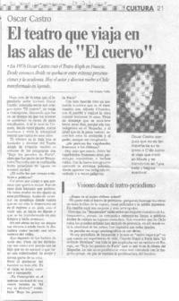 El Teatro que viaja en las alas de "El cuervo" (entrevistas)