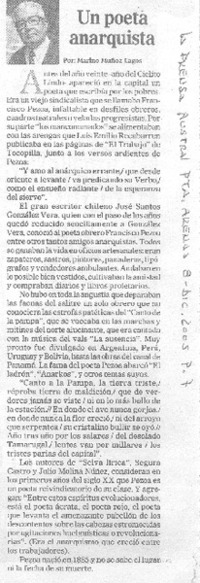 Un Poeta anarquista