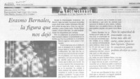Erasmo Bernales, la figura que nos dejó