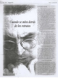 Cuando se mira detrás de los retratos